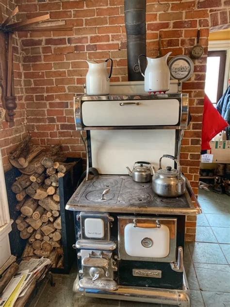 1982 wood stove with sheet metal|Restored Wood Cook Stoves: The Pros and Cons.